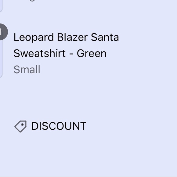 Queen of Sparkles Leopard blazer Santa Sweatshirtrt - Picture 2 of 2